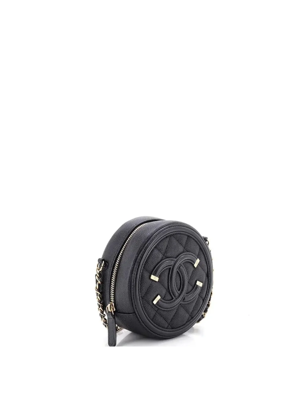 Chanel Filigree Round Clutch With Chain #269241C29B